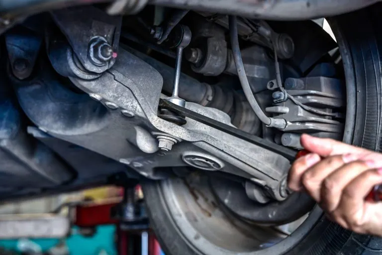 Ferrari suspension inspection and shock absorber service in Dubai
